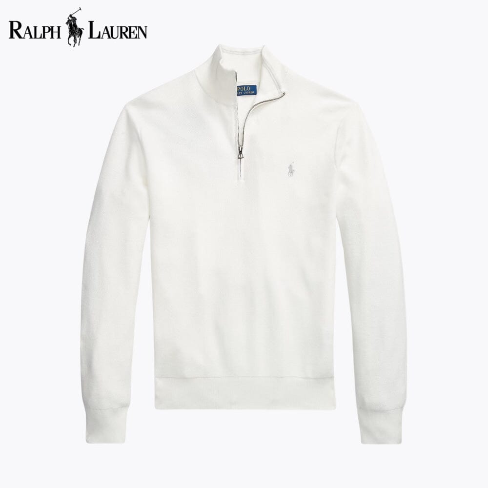 𝑅𝐿 Klassischer Viertelreißverschluss-Pullover